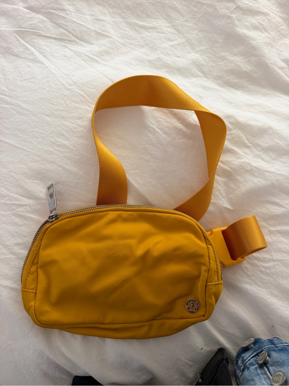 lululemon athletica Mustard Yellow Crossbody Belt Bag